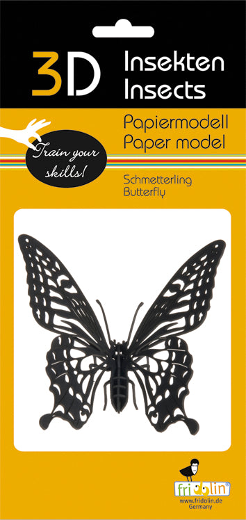 3D Butterfly Paper Model Kit