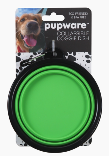 Collapsible Doggie Dish - Green