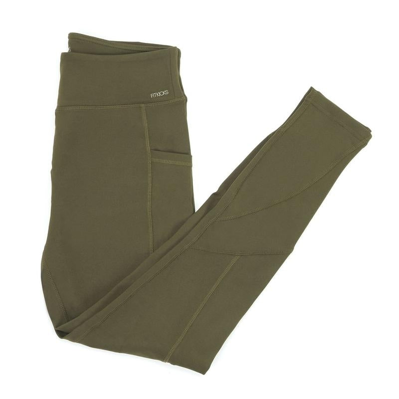 Fitkicks Athletic Leggings - Olive