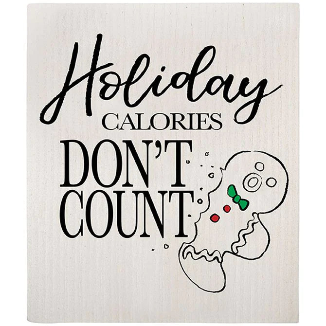 Holiday Dishcloth - Holiday Calories