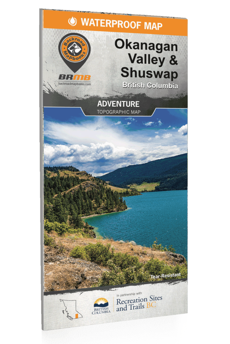 Okanagan Valley & Shuswap Waterproof Map