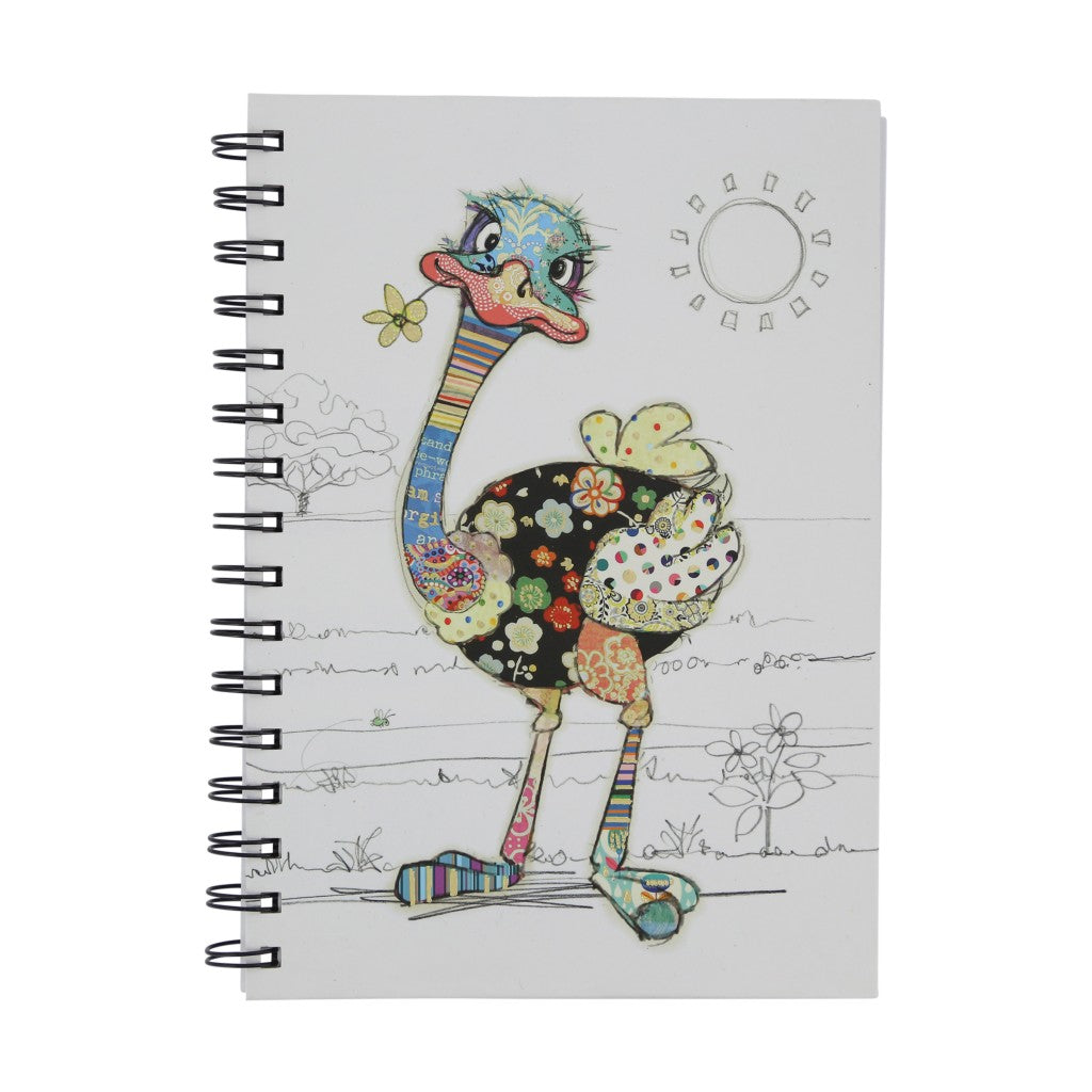 Bug Art Spiral Notebook - Ostrich
