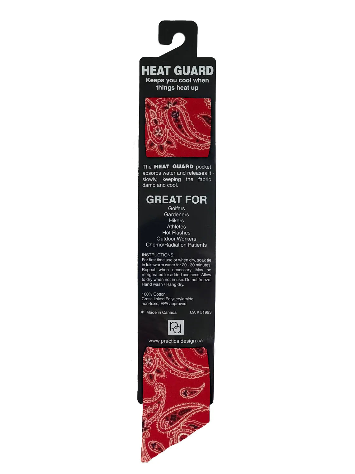 Heat Guard Tie - Red Bandana