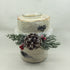Candle Holder with Pinecone