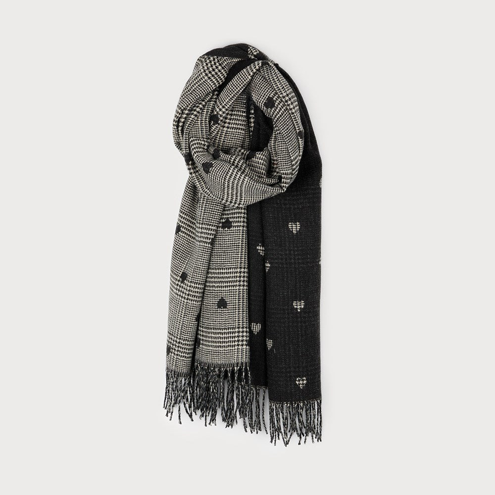 Heart Plaid Scarf