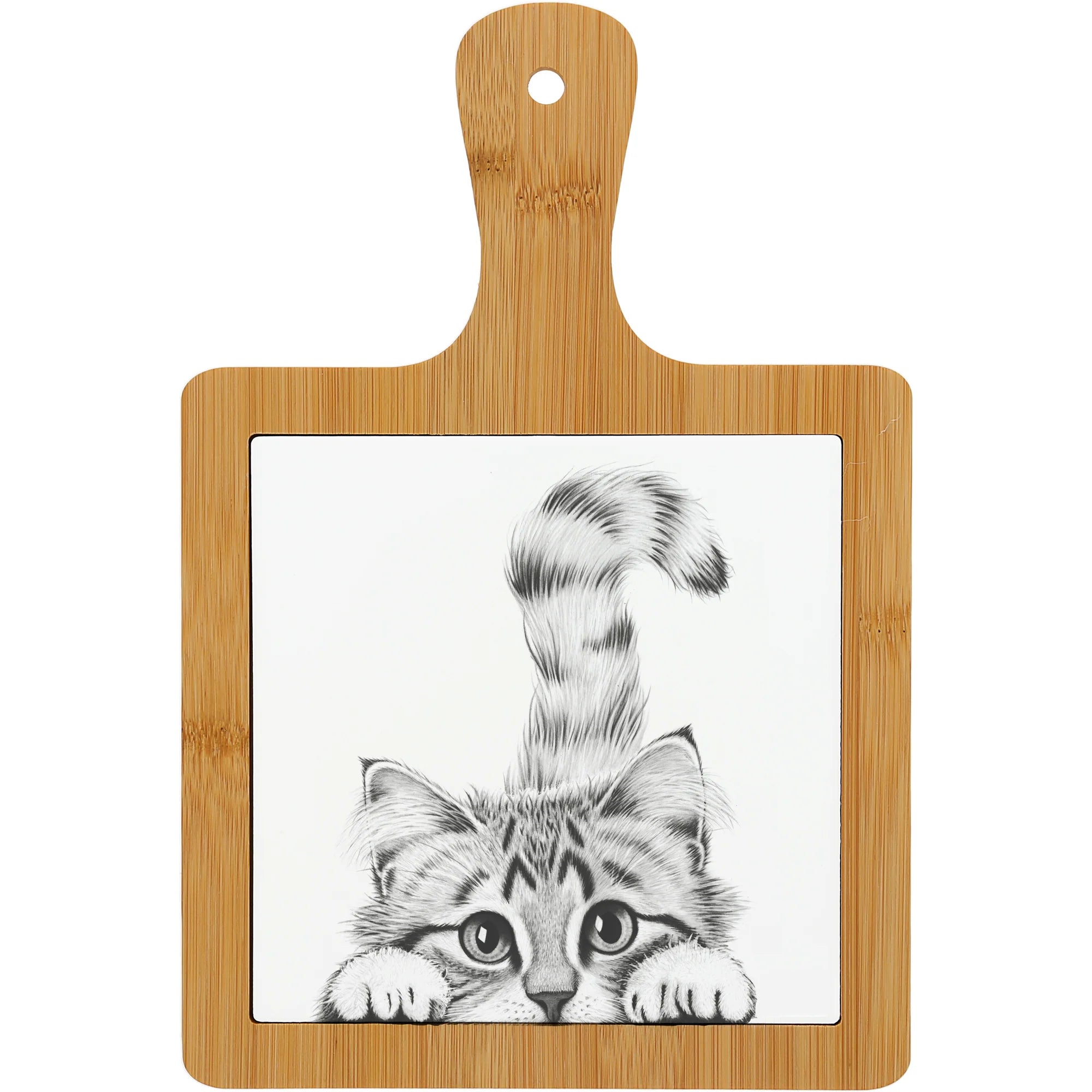 Bamboo & Ceramic Tile Trivet