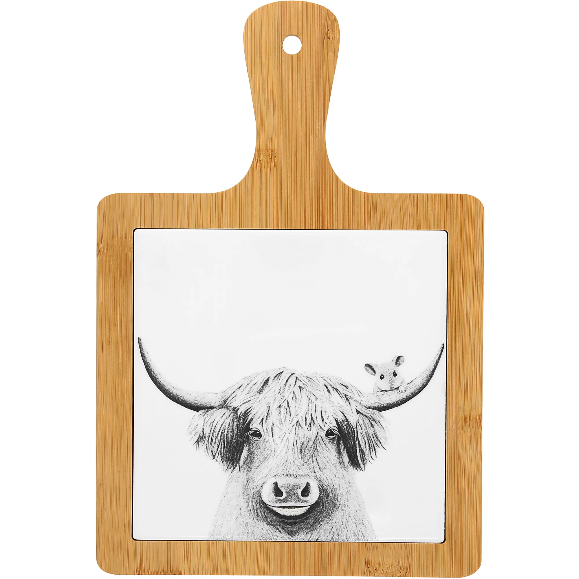 Bamboo & Ceramic Tile Trivet