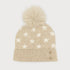 Star Pattern Toque with Pom-Pom