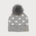 Star Pattern Toque with Pom-Pom