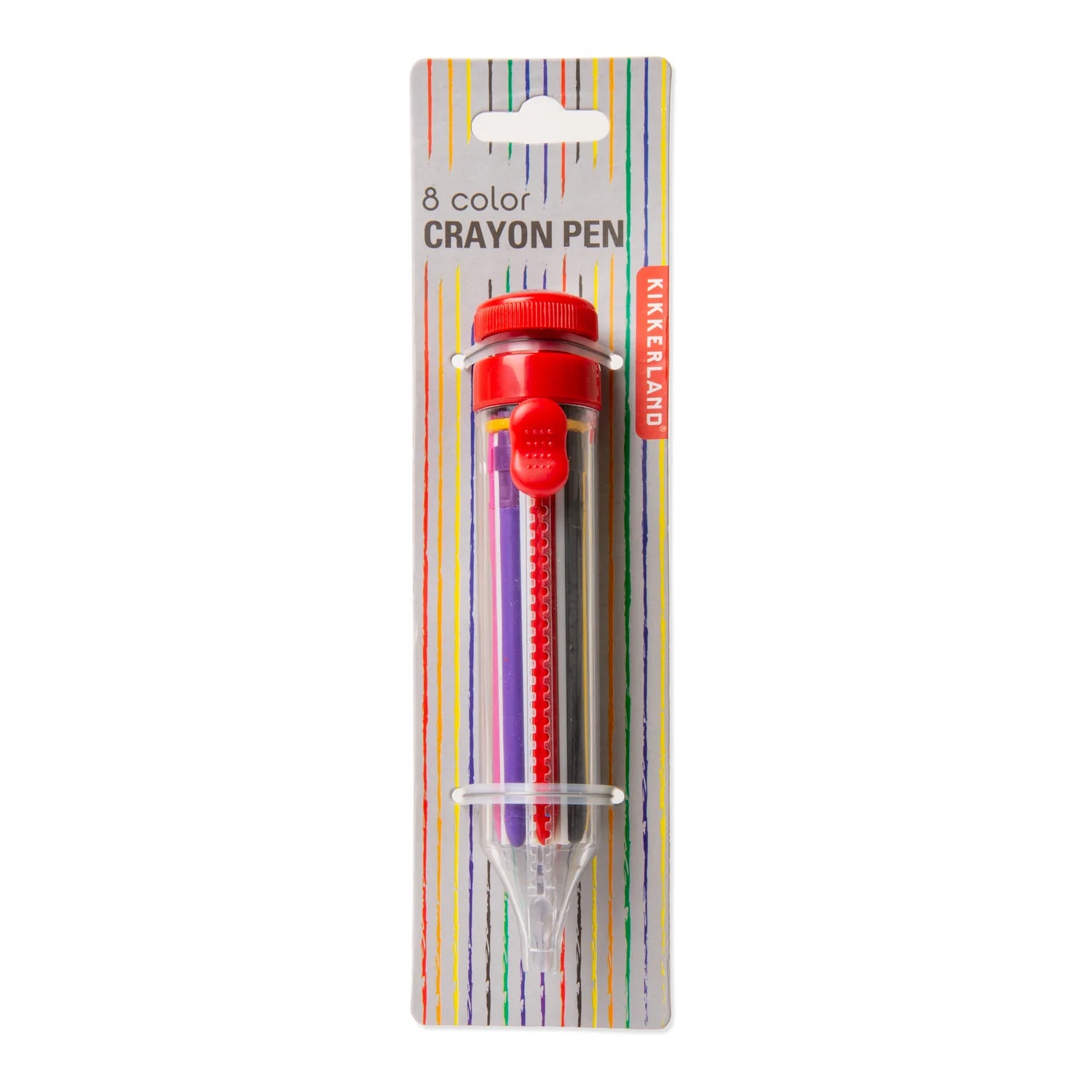 8 Colour Crayon Pen