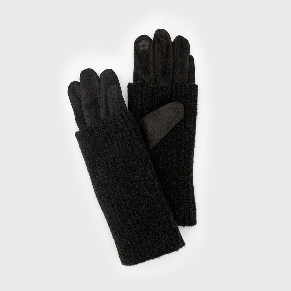 Ribbed Wrist Warmer Gloves