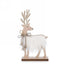 Small White Faux Fur Reindeer