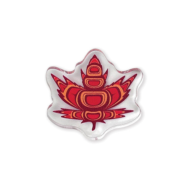 Native Northwest Maple Acrylic Pin