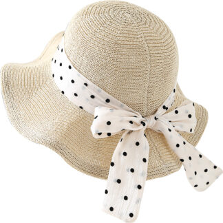 Polka Dot Bow Sunhat