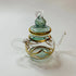 Blown Glass Teapot Ornament - Green