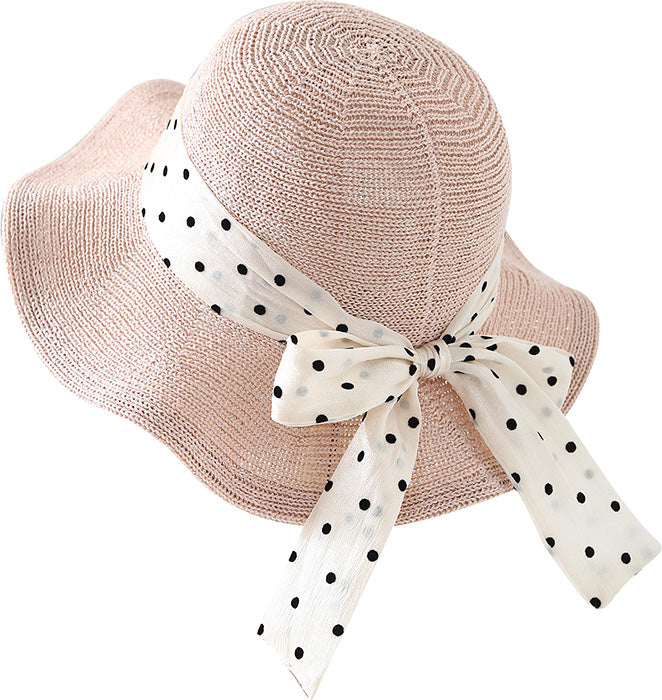 Polka Dot Bow Sunhat
