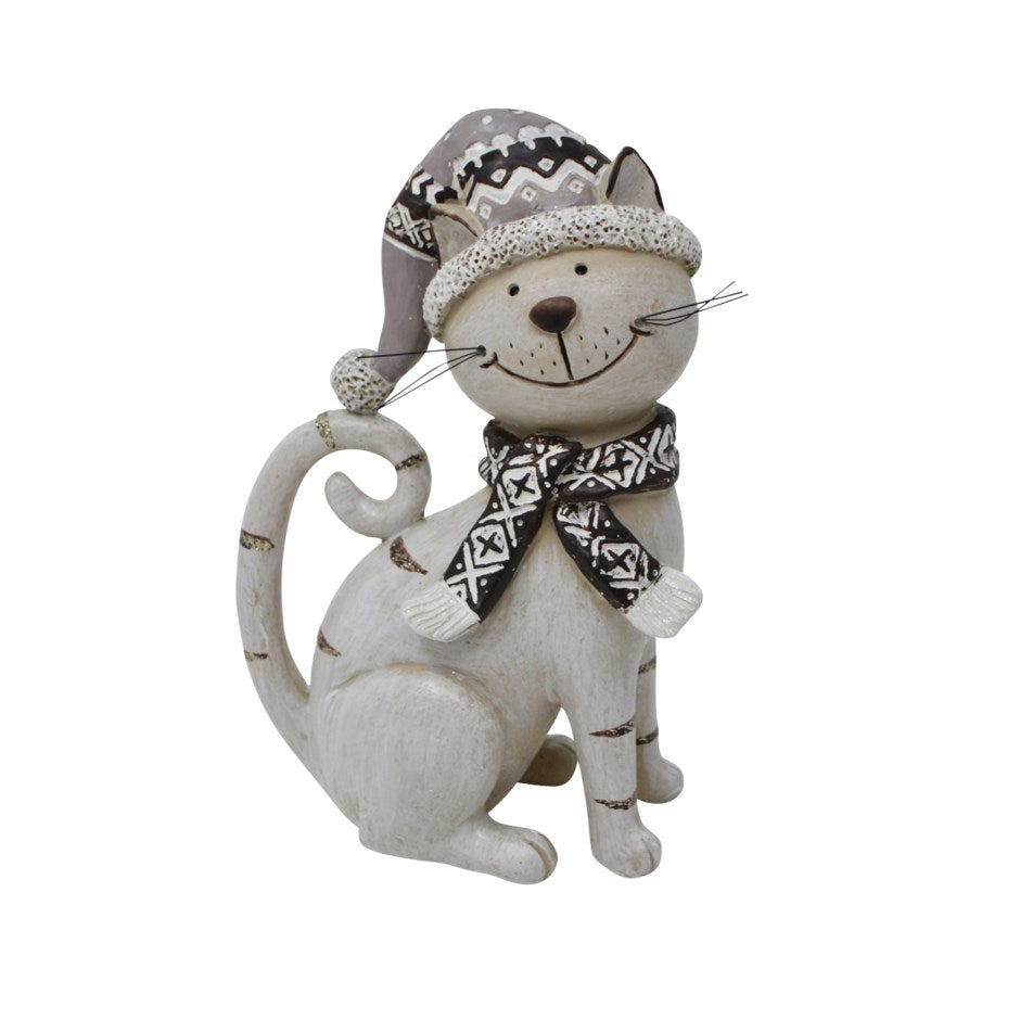 Cat Statue with Scarf