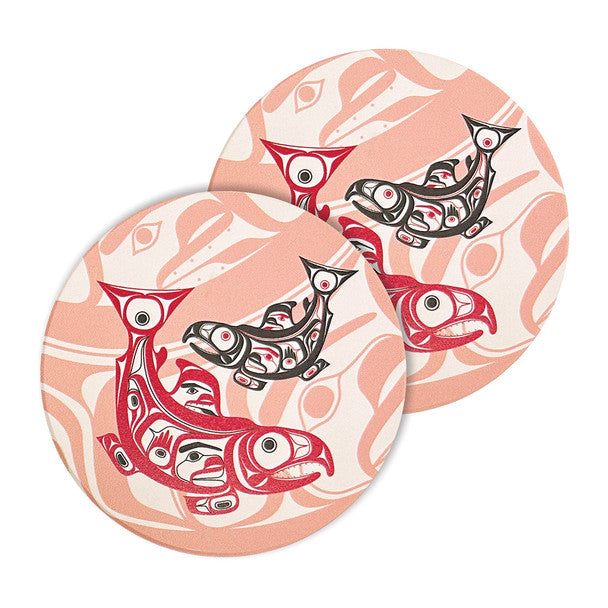Native Northwest Ceramic Coasters