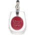 Christmas Wine Glass with Wine Stopper