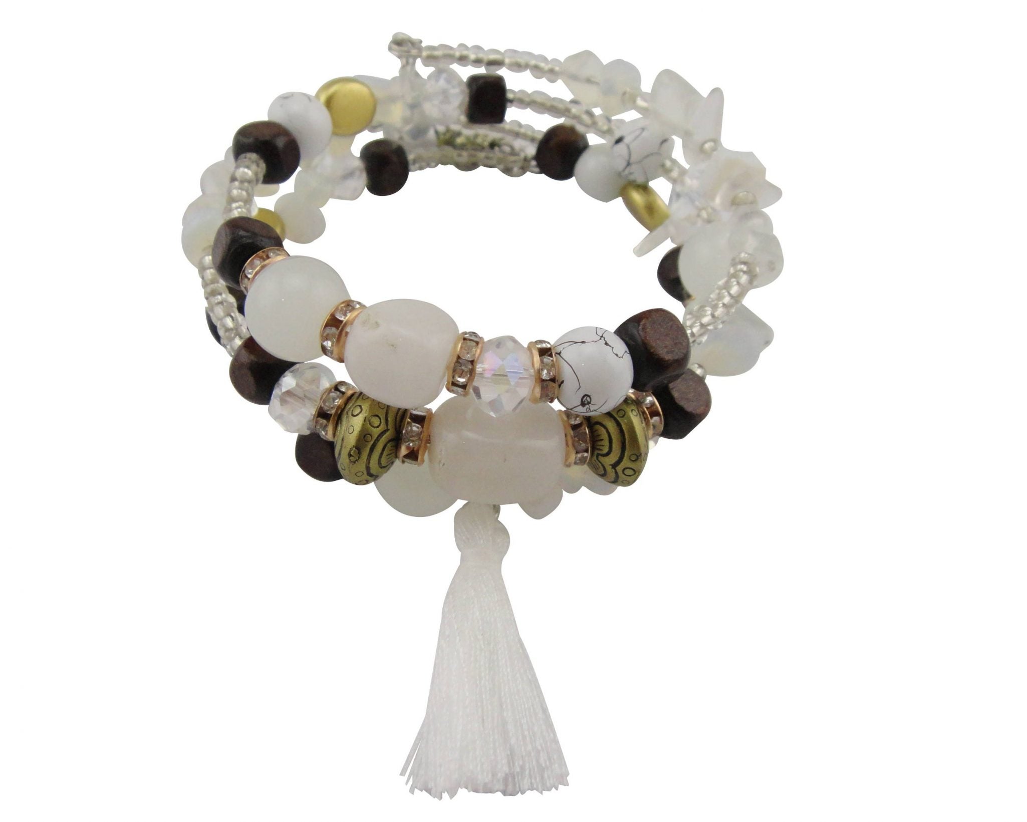 Beaded Coil Bracelet