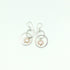 Crazy Eight Hoop Pearl Drop Earrings - Pink Pearl