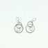 Crazy Eight Hoop Pearl Drop Earrings - White Pearl