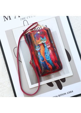 Art Paint Crossbody Wallet