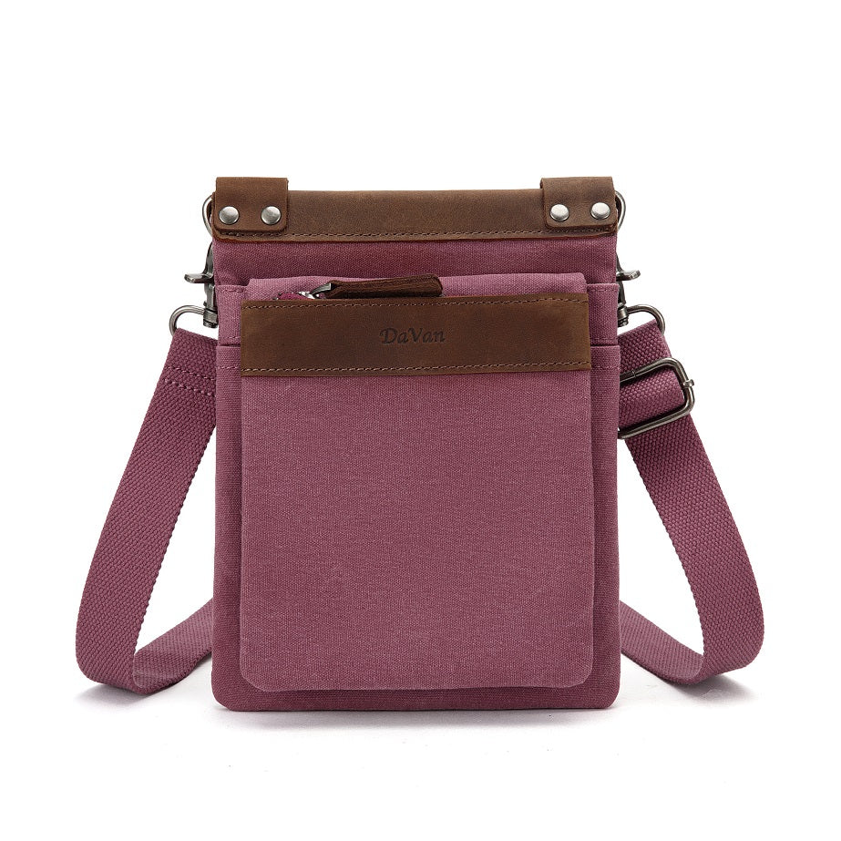 DaVan Canvas small multi - functional bag