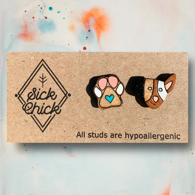 Sick Chick Wooden Studs