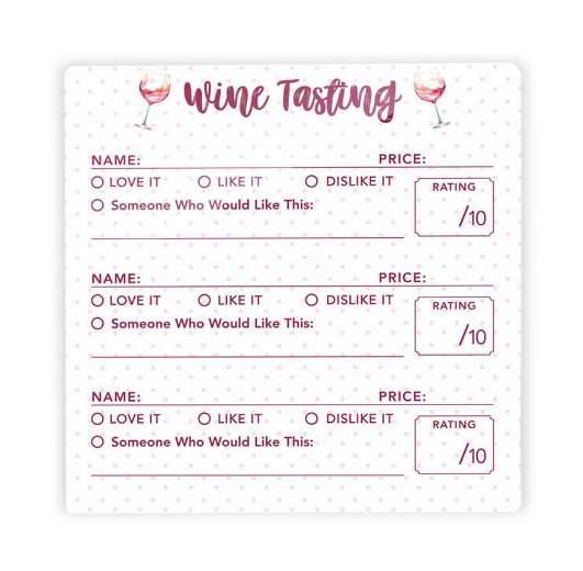 Dry Erase Note Tiles - Wine Tasting - White