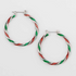 Holiday Twist Hoop Earrings