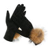 Touch Screen Gloves with Fur PomPom