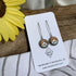 Sick Chick Dangling Wood Earrings