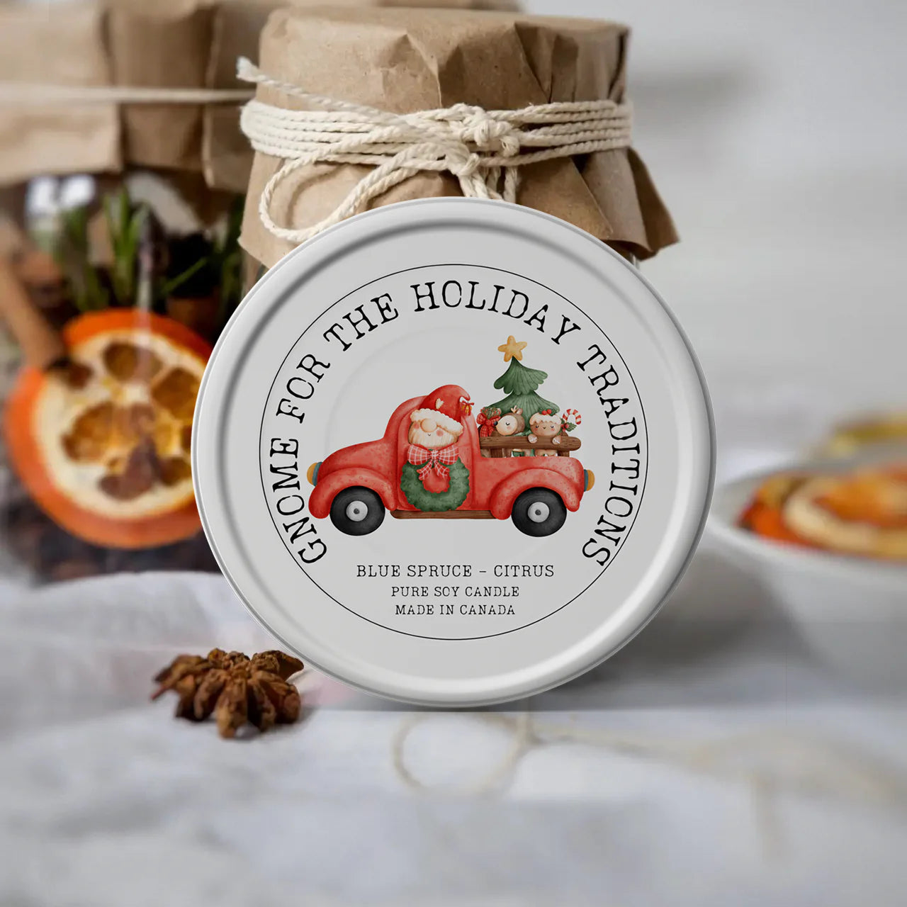 Gnome for the Holidays Candles