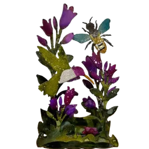 Hand Painted Metal Sconce/Napkin Holder
