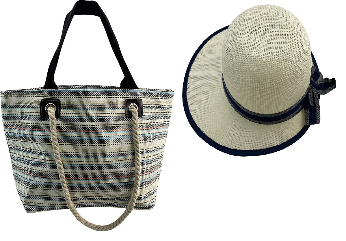 Beach Bag With Sunhat