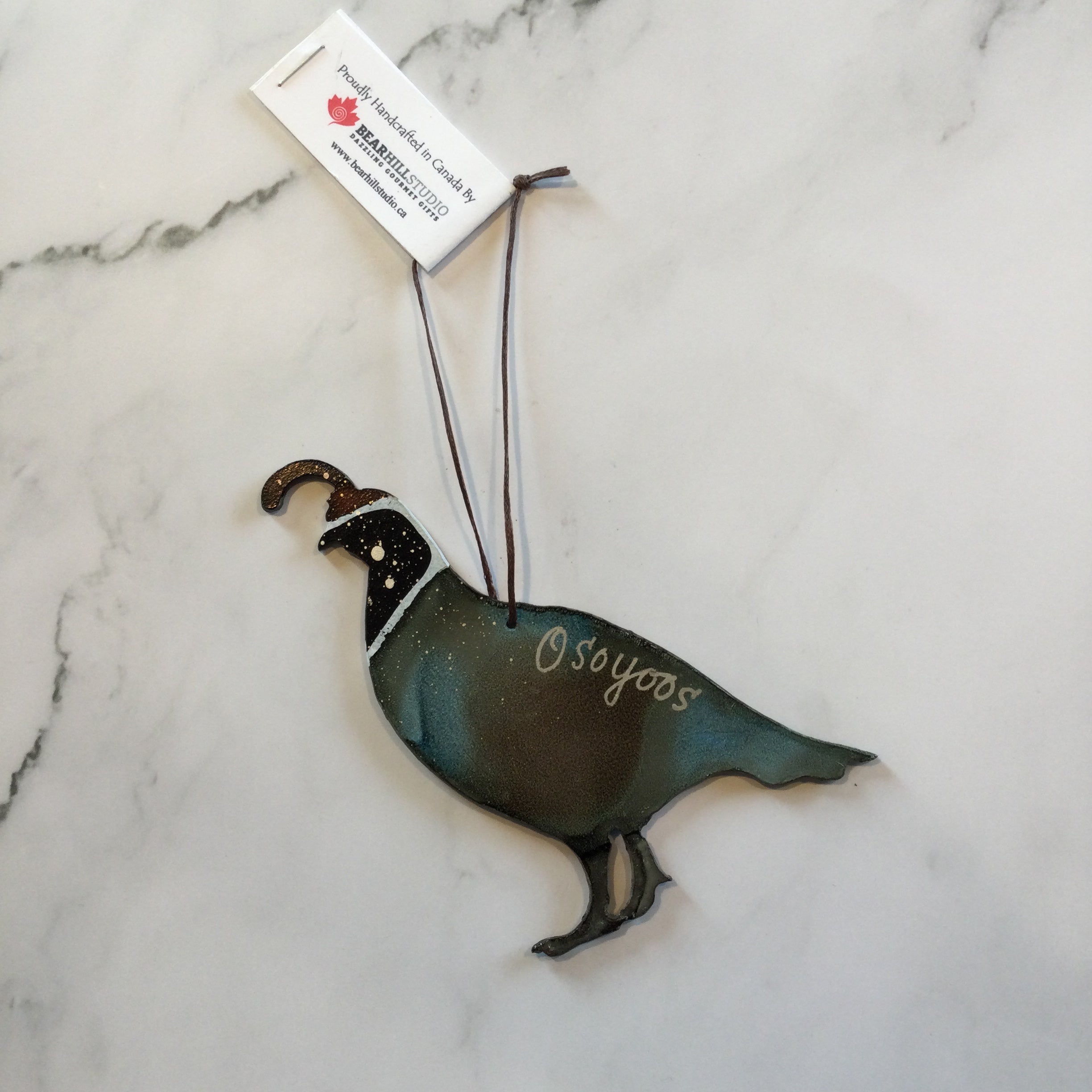 Hand Painted Metal Osoyoos Ornament