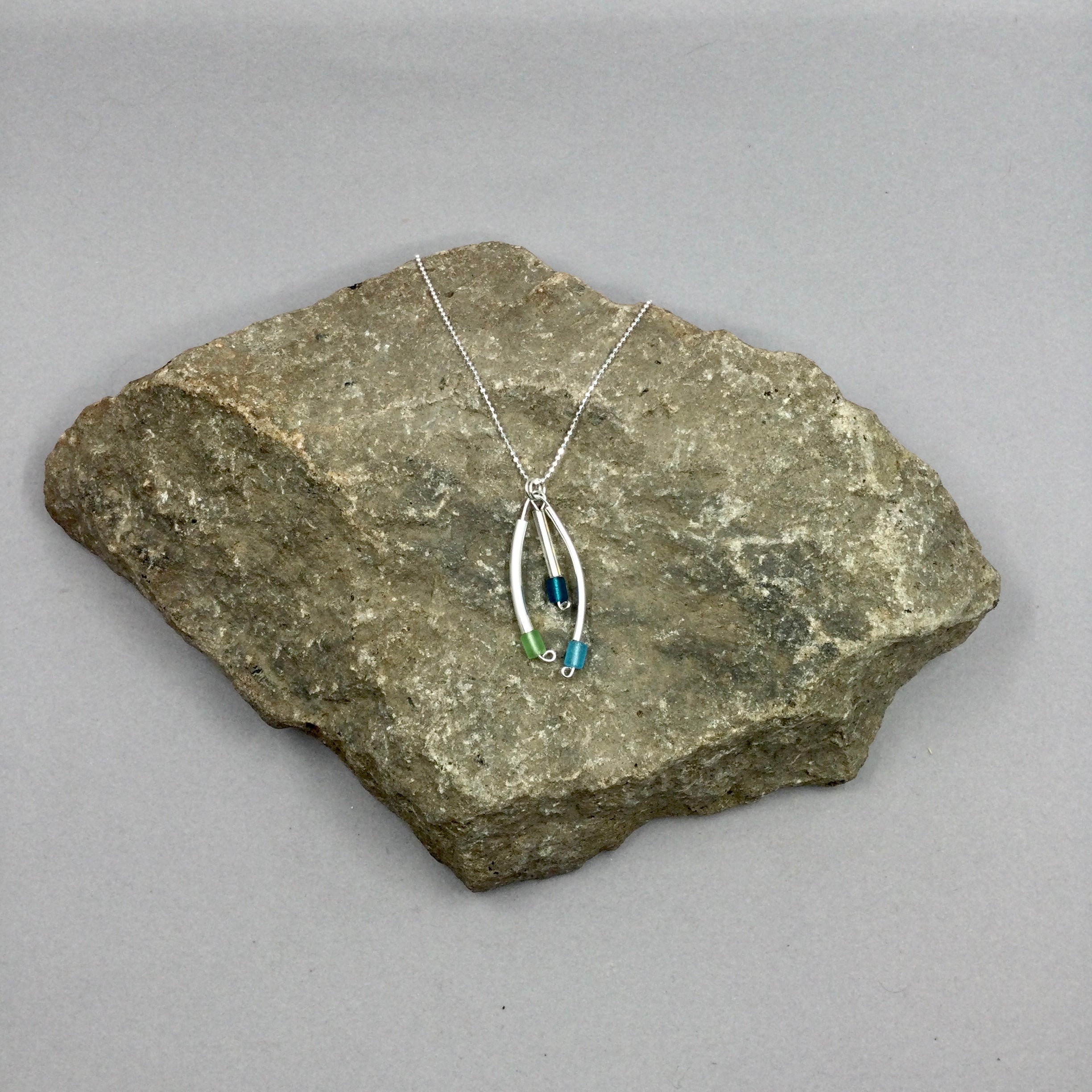 White Lotus Pendant Necklace