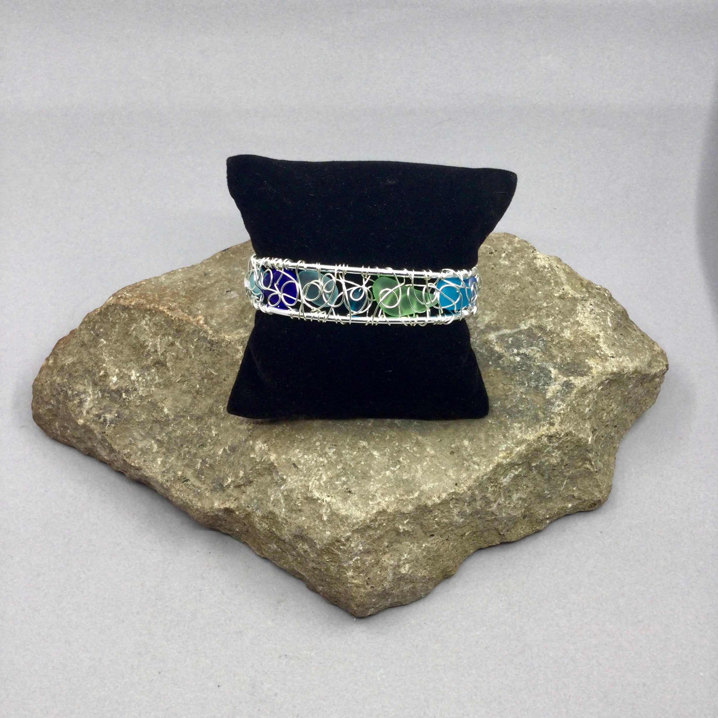 White Lotus Cuff Bracelet