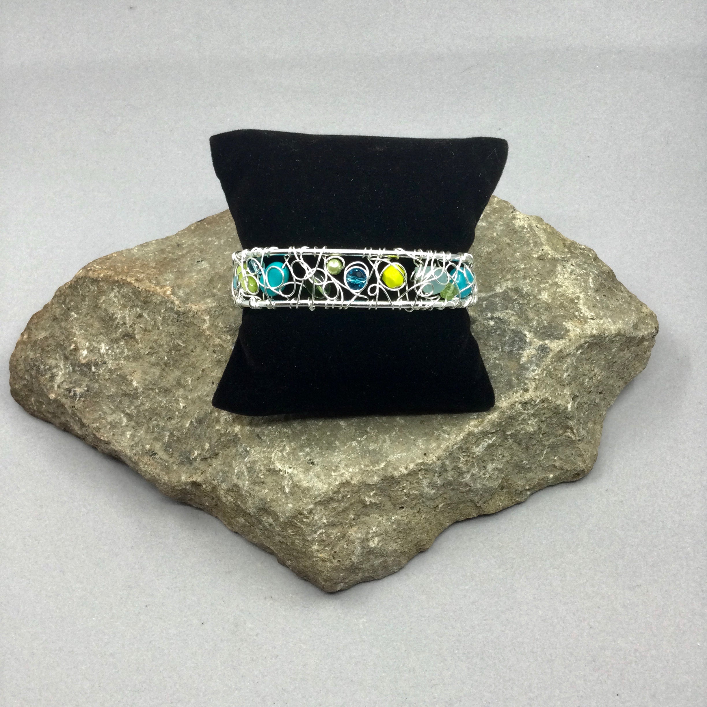White Lotus Cuff Bracelet
