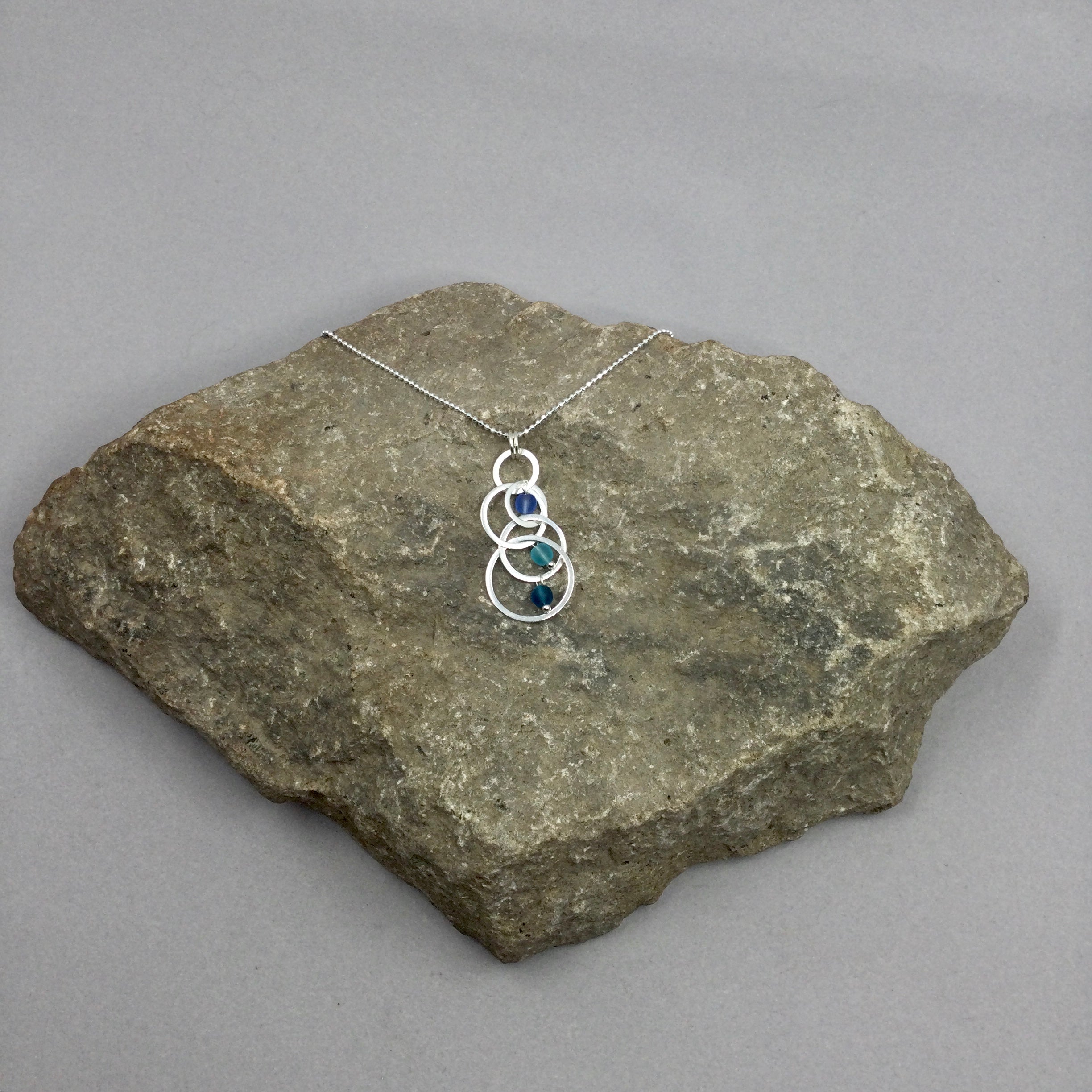 White Lotus Loops Necklace