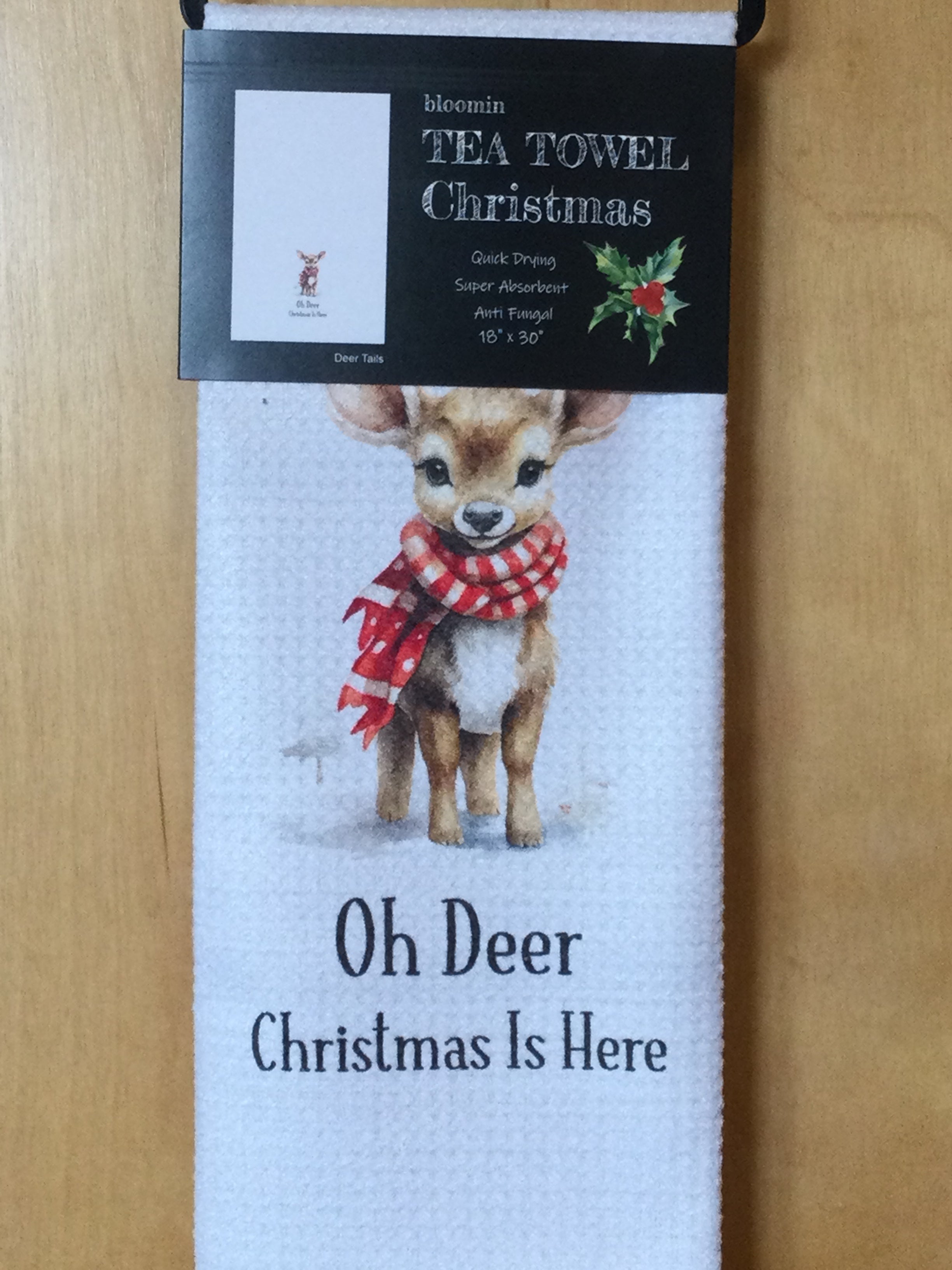Bloomin Christmas Tea Towel