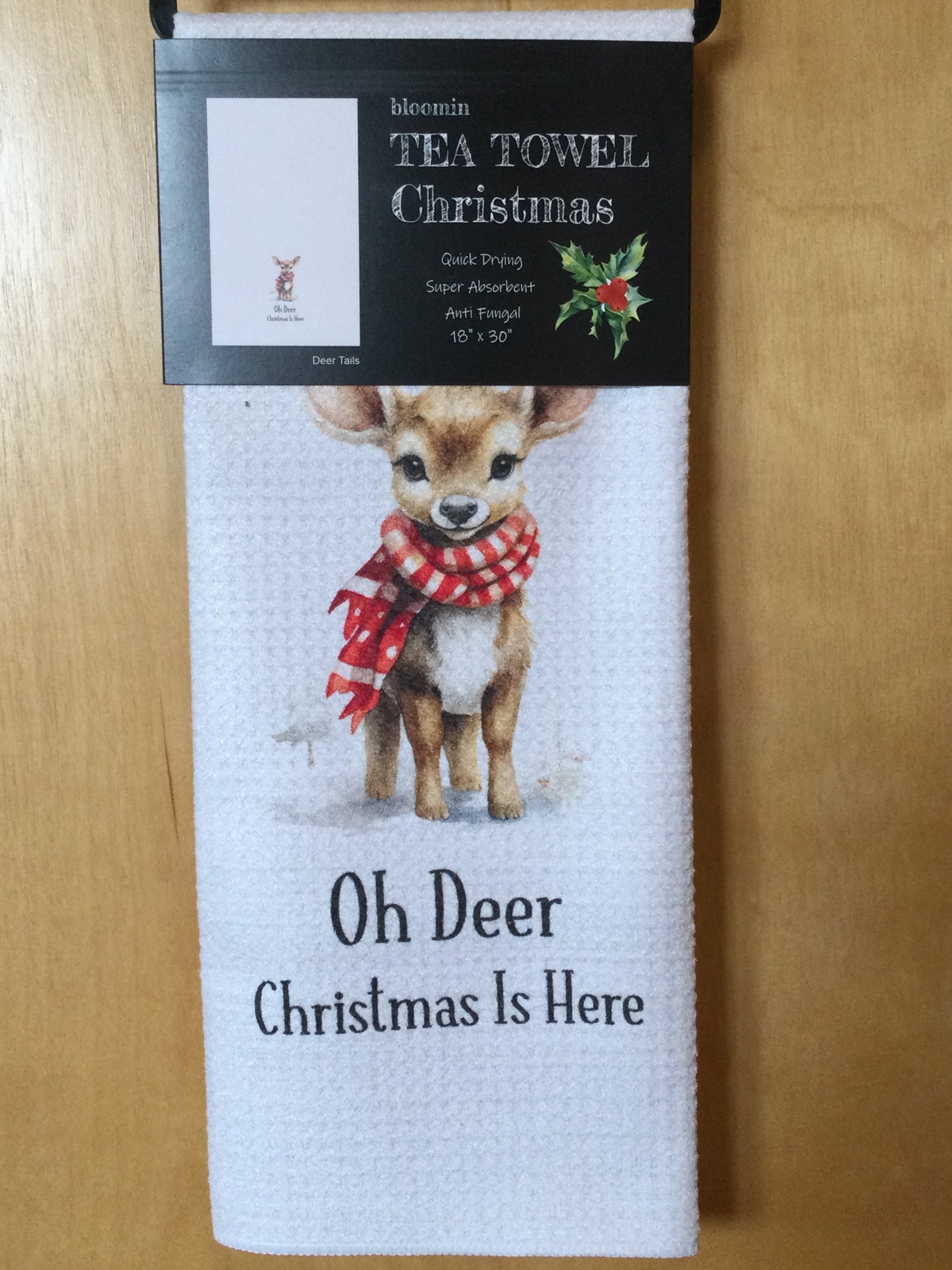 Bloomin Christmas Tea Towel