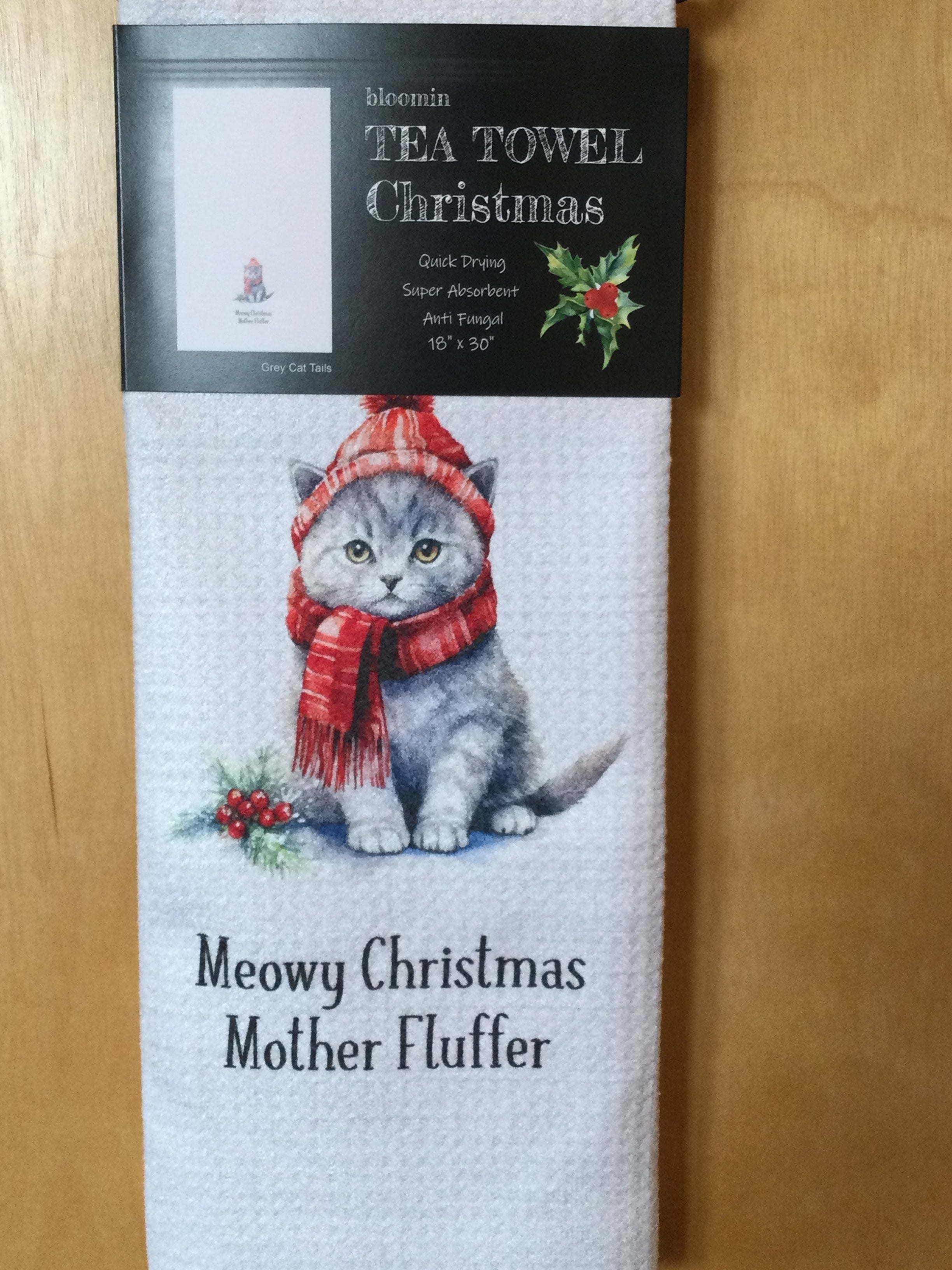 Bloomin Christmas Tea Towel