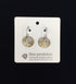 Round Silver Dangling Earrings
