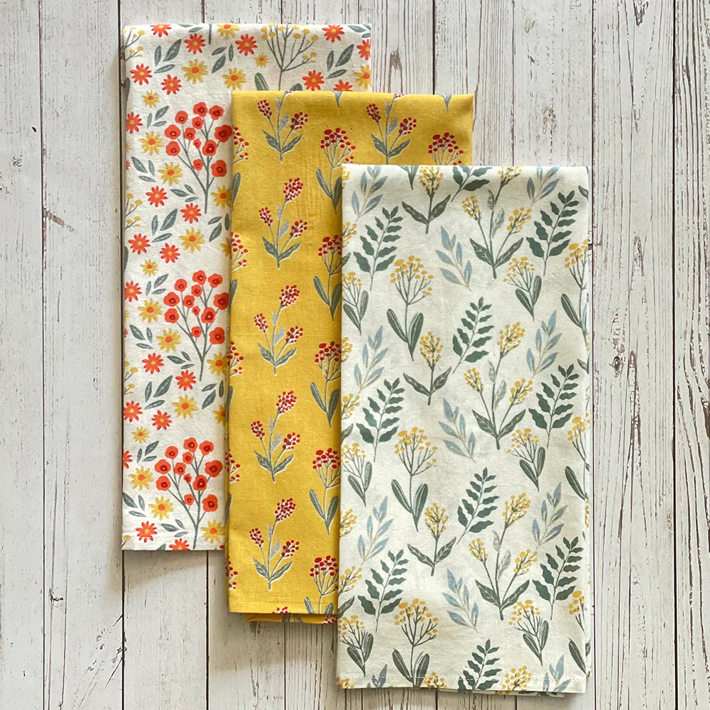 Printed Floursack Towels - Indian Summer