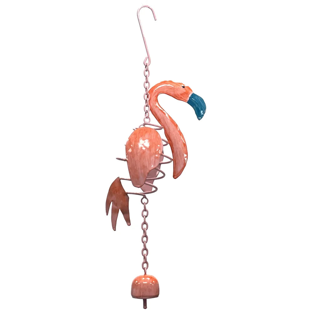 Iron Bell Chimes - Mini - Flamingo 14""