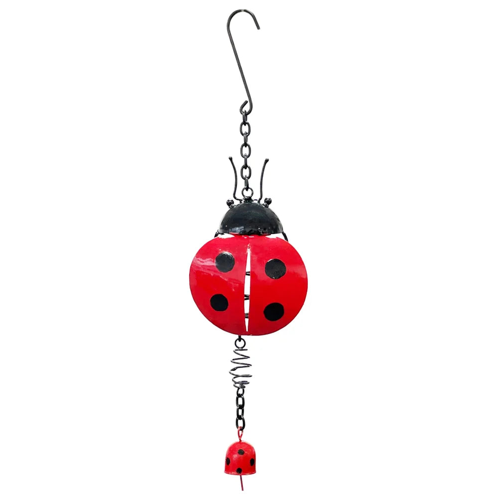 Iron Bell Chimes - Mini - Ladybug 13""