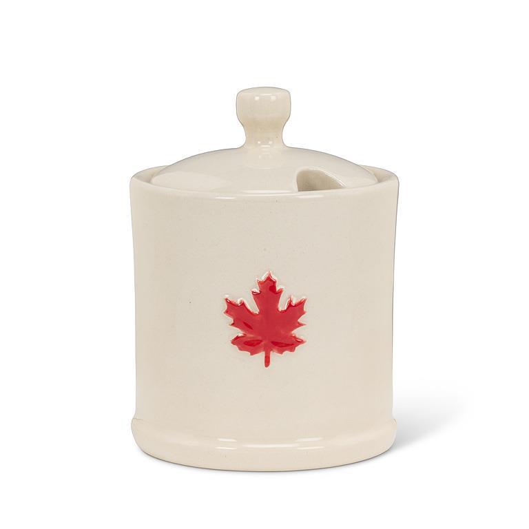 Maple Leaf Jam Jar with Cover
