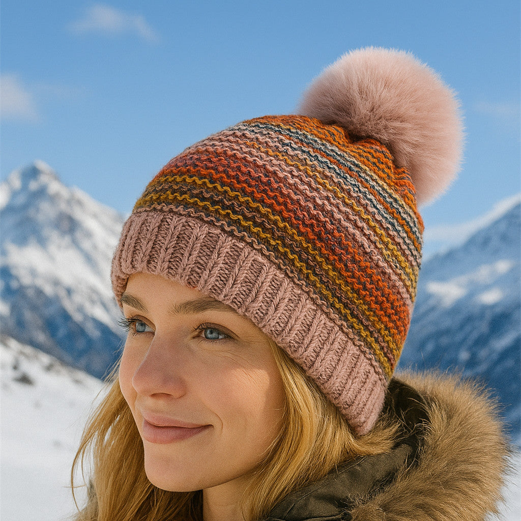 Beanie Hat with Pompom